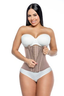 Faja reductora de cintura 830 con forma de reloj de arena | Faja de compresión firme con 14 varillas de acero