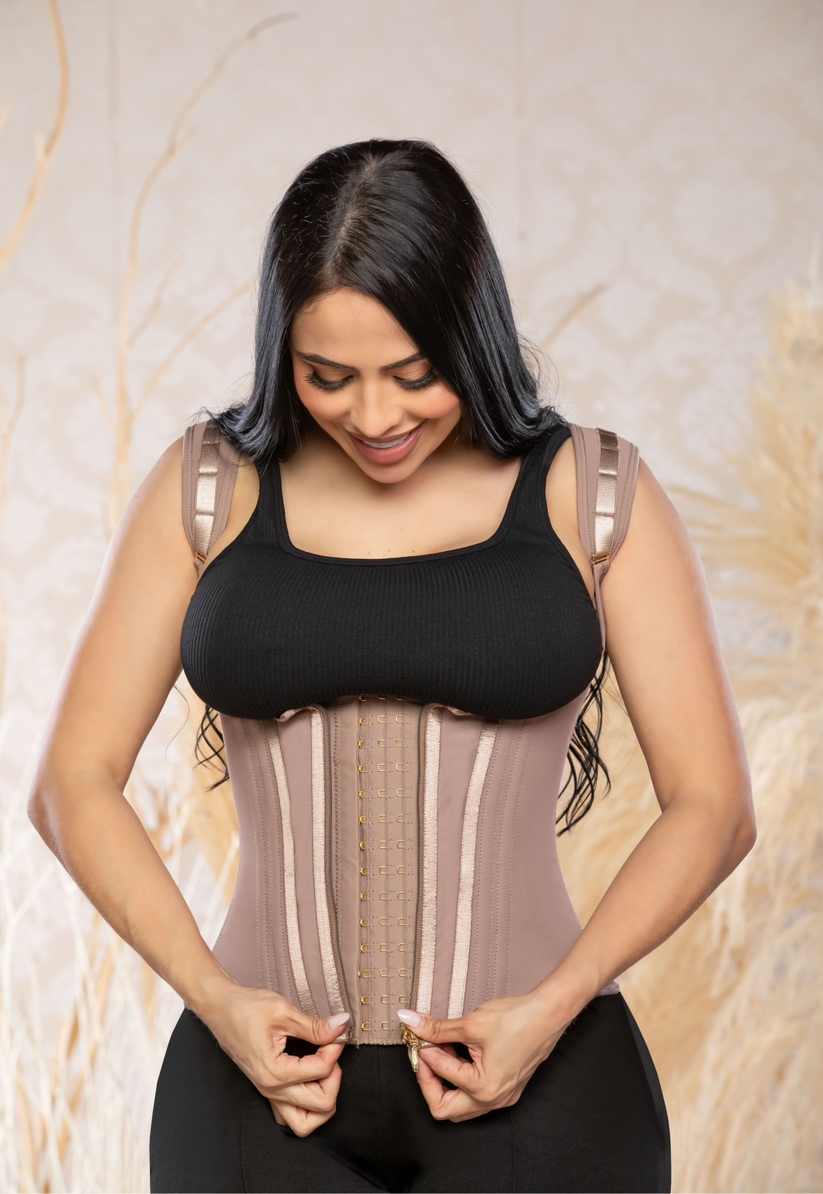 Faja Colombiana con 15 Varillas de Acero | Faja Reductora para Control de Espalda y Abdomen