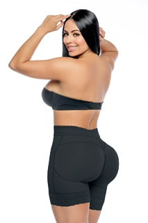 Faja reductora de cintura alta con 4 varillas de acero 7112 | Faja moldeadora de reloj de arena | Cintura alta y realce de glúteos