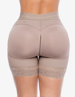 Faja reductora de cintura alta con 4 varillas de acero 7112 | Faja moldeadora de reloj de arena | Cintura alta y realce de glúteos