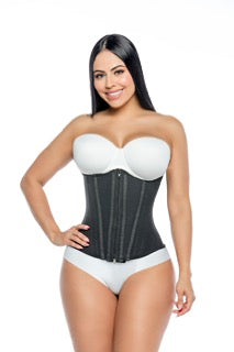 Faja reductora de cintura 830 con forma de reloj de arena | Faja de compresión firme con 14 varillas de acero