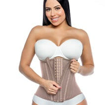 Faja reductora de cintura 830 con forma de reloj de arena | Faja de compresión firme con 14 varillas de acero