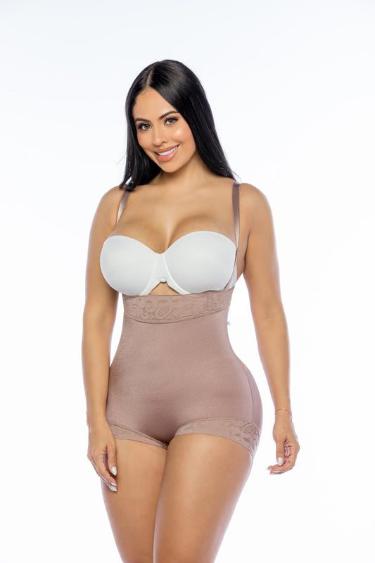Faja Colombiana Body 702 Strapless | Braguita Moldeadora de Lycra de Alta Compresión