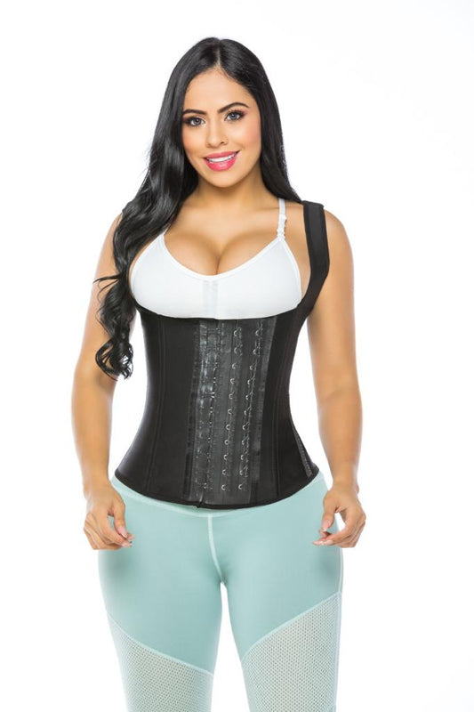 Sensación Moderna 003 – Faja moldeadora de cintura con tirantes de látex