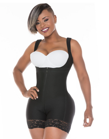 Salome 523-2- Complete Short Girdle with Bra